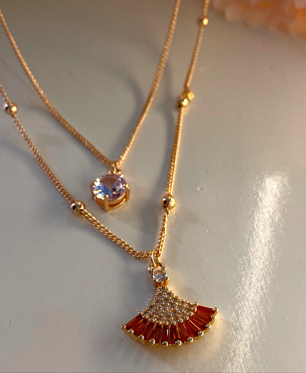 Rose Gold Layered Necklace