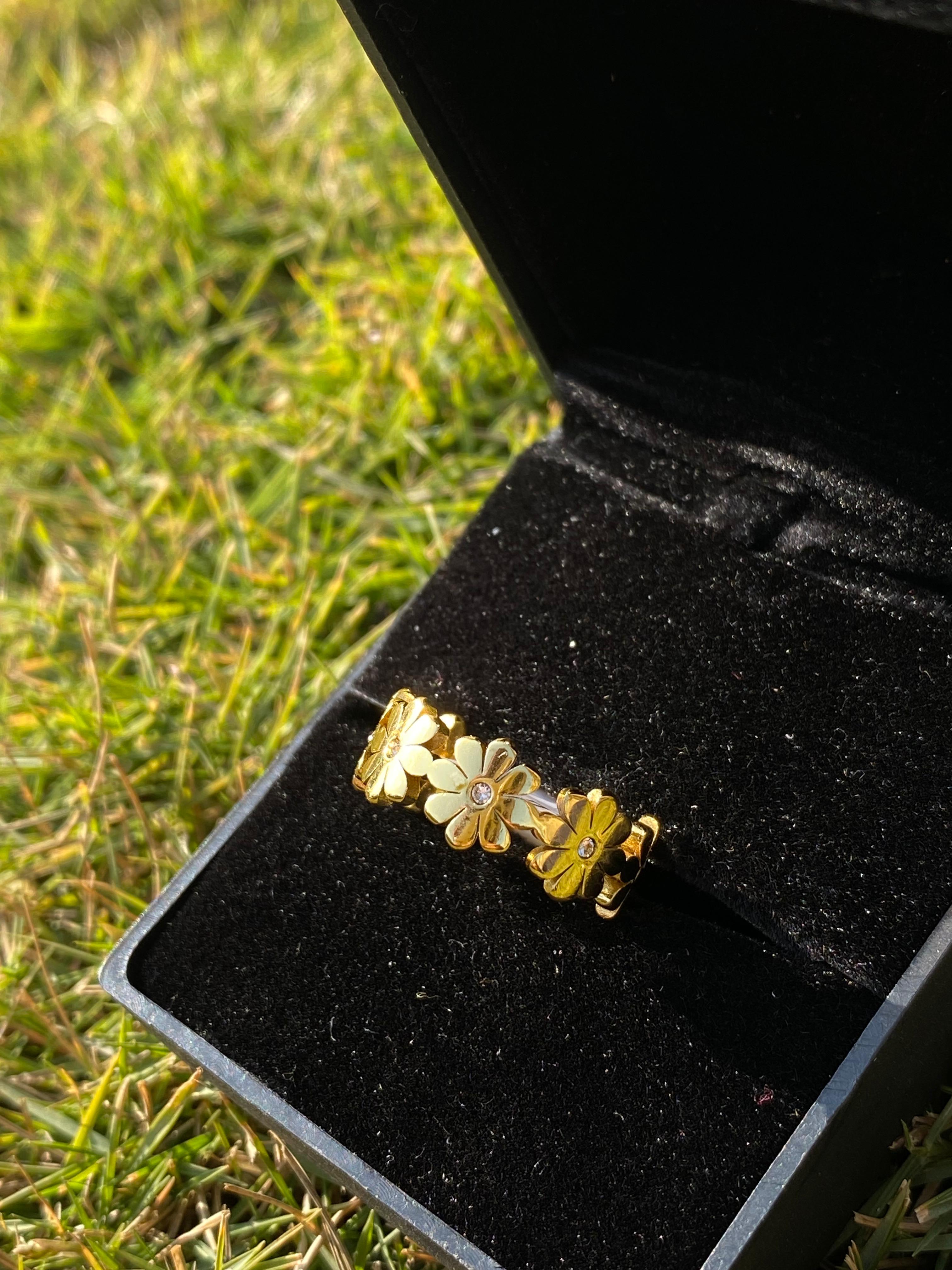 Golden Flower ring
