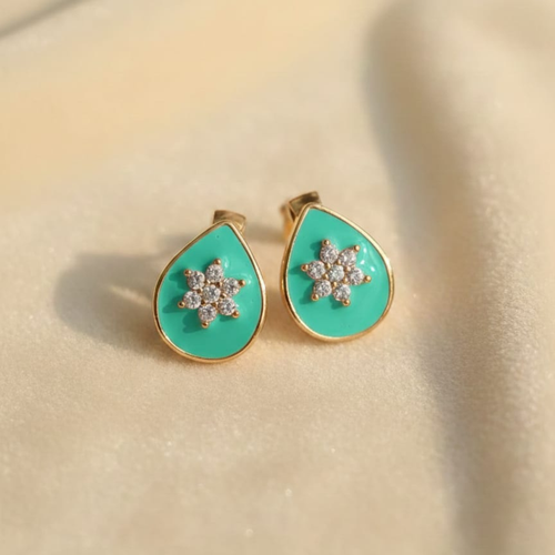 Floral Teardrop Earrings