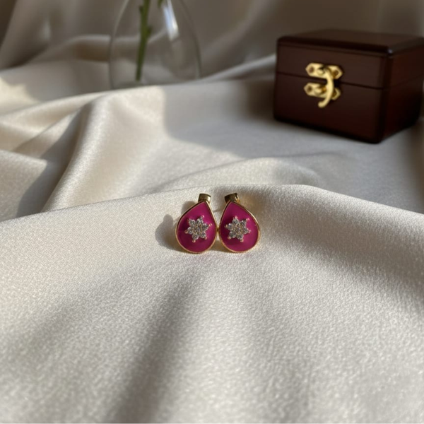 Floral Teardrop Earrings